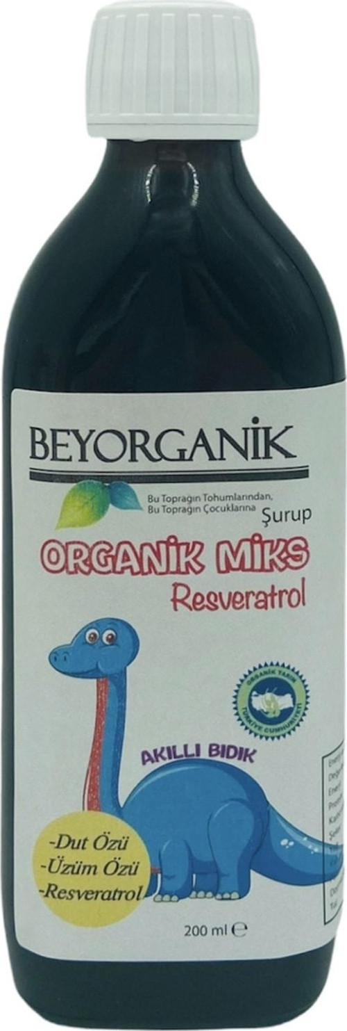 Organik Rezveratrol Miks Dinozor Gücü 1 Yaş Şurup