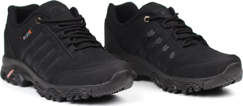 Erkek Siyah Outdoor Trekking Ayakkabı Kaymaz Taban Suya Dayanıklı Hafif Rahat Günlük Yürüyüş ve Dağ Spor Ayakkabısı