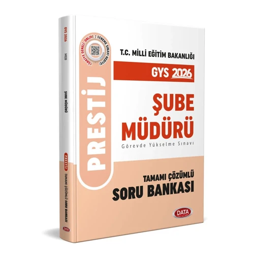 Data 2026 GYS MEB Şube Müdürü Prestij Soru Bankası Çözümlü Görevde Yükselme Data Yayınları