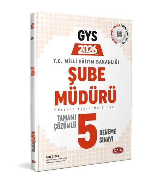 Data 2026 GYS Milli Eğitim Bakanlığı Şube Müdürlüğü Tamamı Çözümlü 5 Deneme Sınavı Data Yayınları