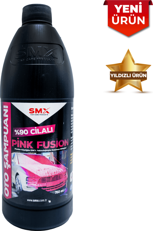 %90 Carnauba Cilalı Pink Fusion Oto Şampuanı 750 ML
