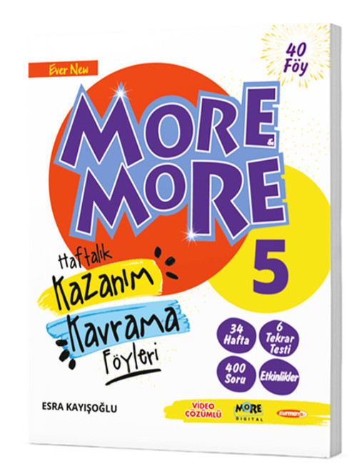 More & More Yayınları 5. Sınıf English Haftalık Kazanım Kavrama Föyleri (44 Föy)