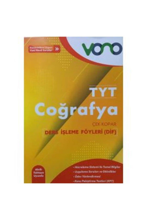Vono Yayınları Tyt Coğrafya Ders İşleme Föyleri