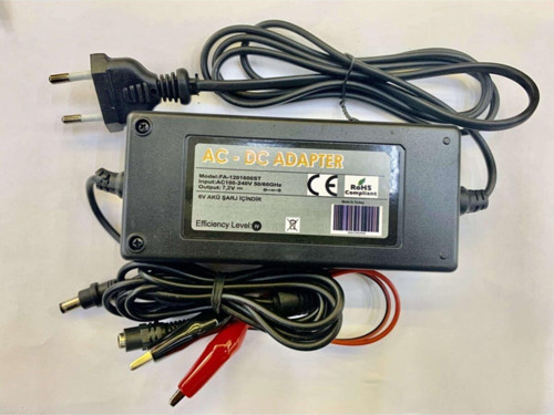 6 Volt 7 Amper Aküler Için - Şarj Cihazı Adaptör 3.5 Amper Kesicili