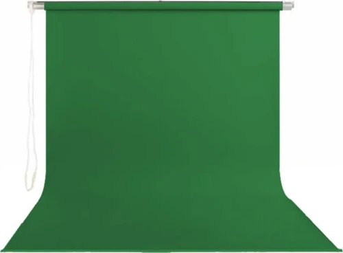 Yf Nice Stil Fon 195 cm X 400 cm Sonsuz Yeşil Fon Perdesi Seti
