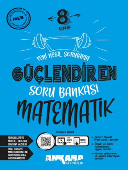 Ankara Yayıncılık 8. Sınıf Matematik Güçlendiren Soru Bankası