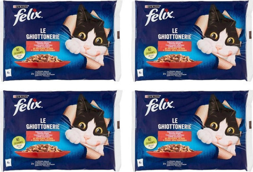 Sığır ve Tavuk Etli Yetişkin Yaş Kedi Maması 4x85gr