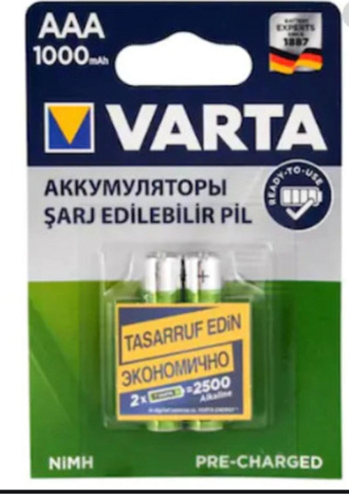 Ata Elektronik 1000 Ince Aaa Şarj Edilebilir Pil - Radyo Için Aaa Ince Şarjlı Pil 1000mah