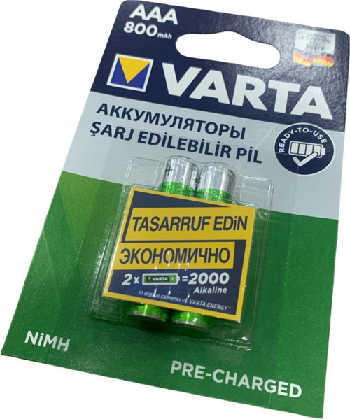 Varta 800mah 800 Miliamper Aaa Tıraş Traş Makinesi Için Batarya Şarjlı Şarjlı Pil