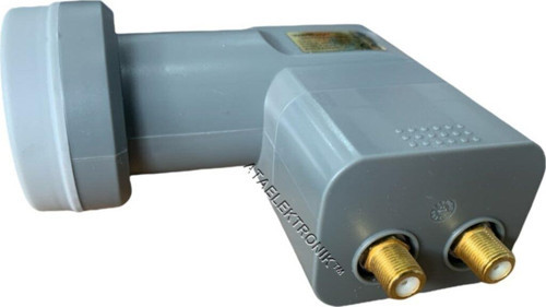 0.1db - 2 Bağımsız Çıkışlı Twin Çiftli 2'li Lnb Elenbi Full Hd 3d 4k Uyumlu