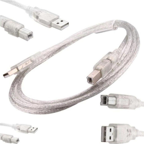 Şeffaf Usb Yazıcı Kablosu 1.5 Metre