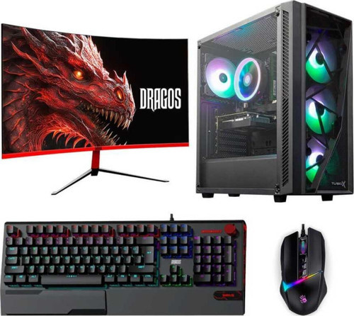 DRx3172 Ryzen 7 5700X 32GB Ram 512GB NVMe SSD 12GB RX6700XT 27 inç Curved Oyun Bilgisayarı