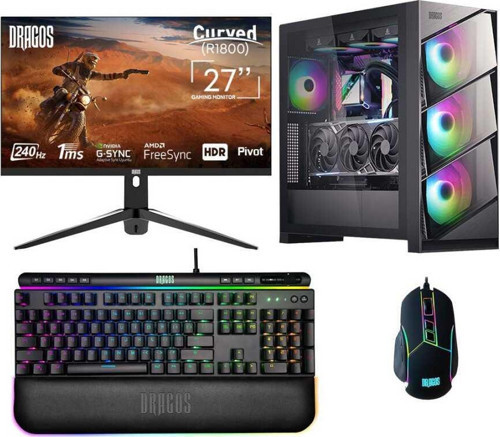 DRx5460 Ryzen 7 7700X 64GB DDR5 1TB NVMe 16GB RTX4080 27 İnç 240Hz Curved Oyuncu Bilgisayarı