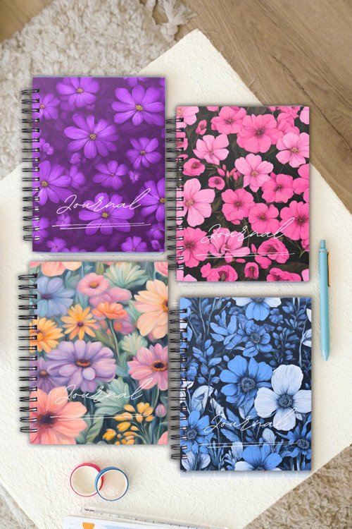 Spiralli | Okul Defter Seti | 4 Adet | A5 | Sert Karton Kapak | 80 Sayfa | 40 Yaprak Çizgisiz