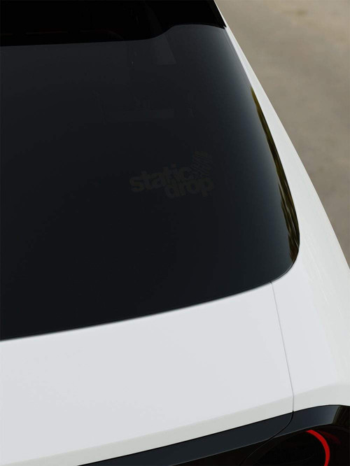 Static Drop Sticker - Siyah - Siyah