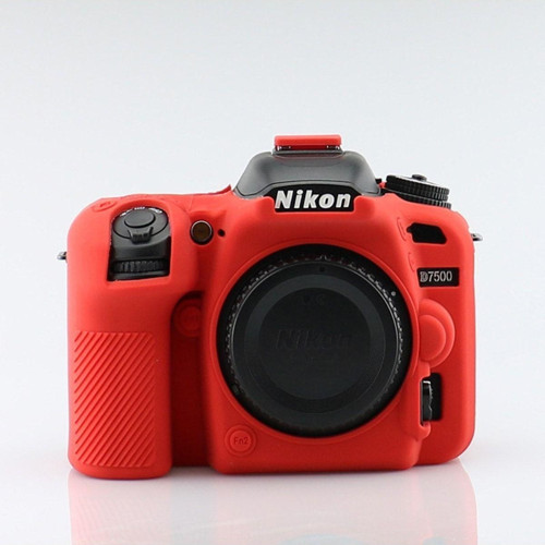 Nikon D7500 Uyumlu Kırmızı Silikon Kılıf Koruma Kılıfı D 7500 Dslr Case Fotoğraf Makinesi Easy Cover