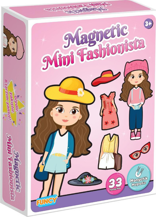 MAGNETLİ MİNİ FASHİONİSTA MODA KUTU OYUNU