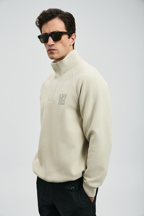Hazel Erkek Sweatshirt Ekru