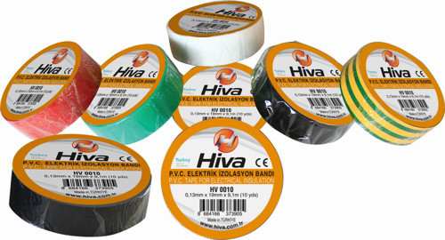 HV0010 – PVC Elektrik İzolasyon Bandı (Siyah / 10’lu Paket)