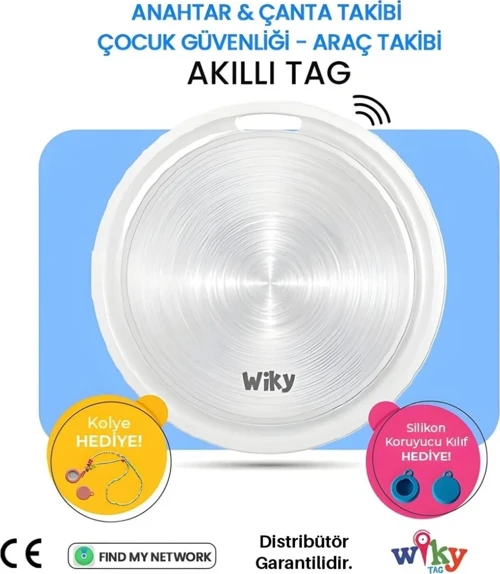Tag Çocuk Smart Airtag - Akıllı Konum Takip Cihazı Mavi (APPLE UYUMLU)