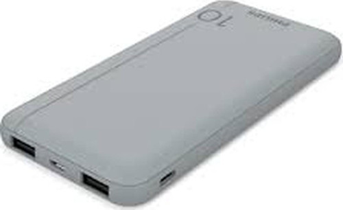 PHILIPS DLP1810CV 10.000 mAh 2xUSB-A 2.1A, USB-C Çıkış Taşınabilir Şarj Cihazı Gri