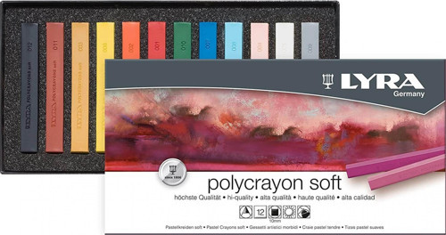 Polycrayon Soft 12'li Toz Pastel Boya Ana Renkler / L5651120