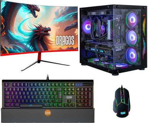 DRx6127 Ryzen 7 5700X 16GB Ram 1TB M.2 NVMe SSD 8GB RTX4060 27 İnç 165Hz Curved Monitör Oyuncu Bilgisayarı
