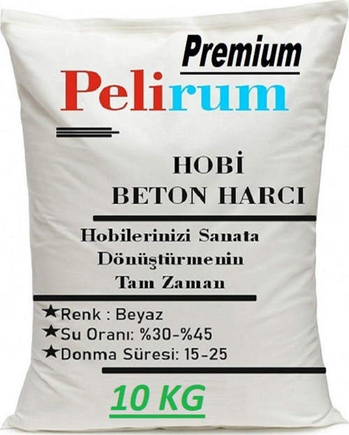 Hızlı Donan Biblo Harcı Tozu Güçlü Hobi Biblo Mumluk Vazo Kalıp Döküm Harcı 10 Kg (%98 BALONCUKSUZ)