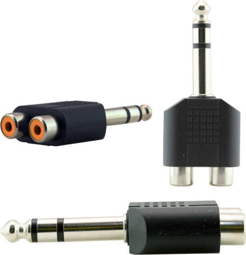 6.3mm Stereo Erkek 2 Rca Dişi Aparat