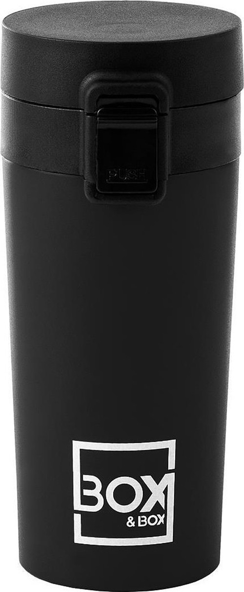 Paslanmaz Çelik Çift Katlı Mug Siyah 350 ml.