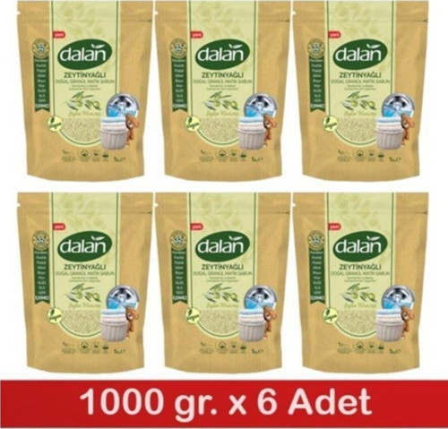Zeytin Mucizesi Zeytinyağlı Granül Matik Sabun Tozu 32 Yıkama 6 x 1 KG
