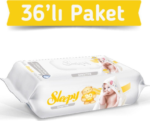 Sensitive Hassas Ciltlere Özel Islak Bebek Havlusu 36 x 90'lı