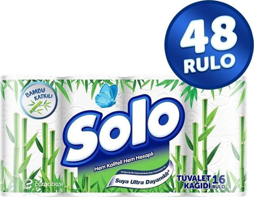 Bambu Katkılı Suya Karşı Ultra Dayanıklı Tuvalet Kağıdı 48'li