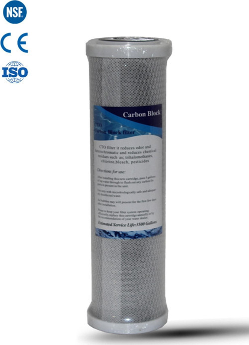 Açık Kasa Su Arıtma Cihazı 10" İnc CTO Blok Karbon Filtre