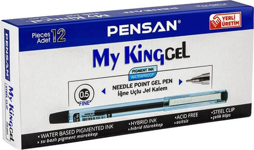 6405 My King Jel Kalem 12'li Kutu Siyah
