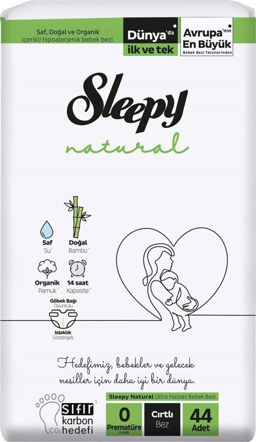 Natural Cırtlı 0 Numara Prematüre 44'lü Bebek Bezi