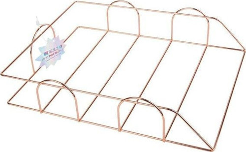 Metal Rosegold A4 Evrak Rafı Tekli