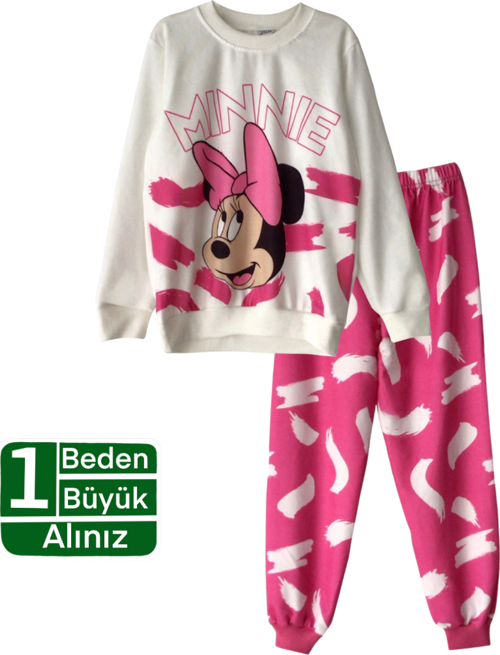 Minnie Baskılı Kız Çocuk Eşofman Takımı