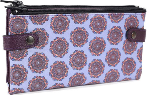 Mandala Baskılı Çıt Çıtlı Tasarım Cüzdan