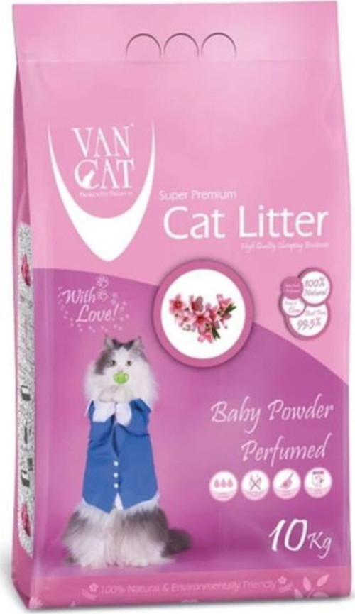 Baby Powder Parfümlü Kedi Kumu 10 Kg