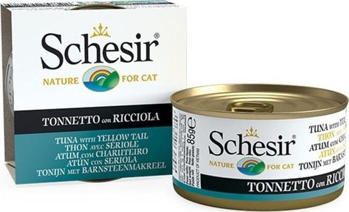 Ton Balığı ve Sarı Kuyruk Balıklı Jöleli Kedi Konservesi 85 Gr