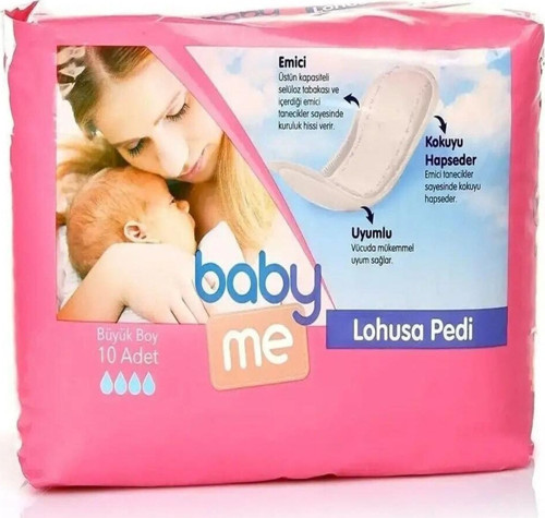 Kadın Büyük Boy Hijyenik Anne Lohusa Pedi 10 Adet