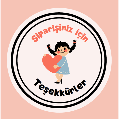 Siparişiniz İçin Teşekkürler sticker 100 Adet