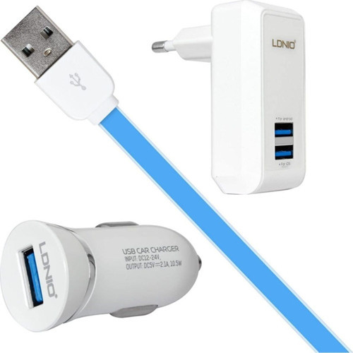 Apple 3in1 Araç Şarjı + Duvar Şarjı + Iphone Şarj Kablosu
