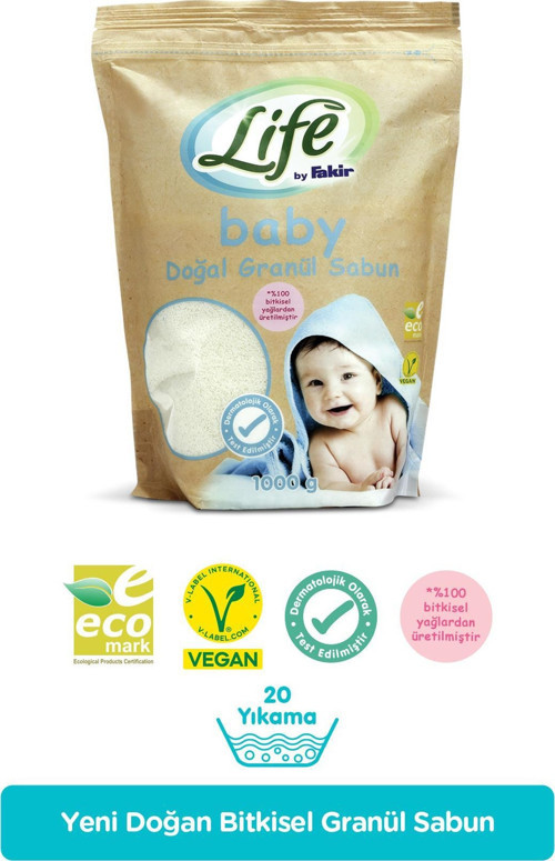 Doğal Bebek Granül Toz Sabun 1 Kg