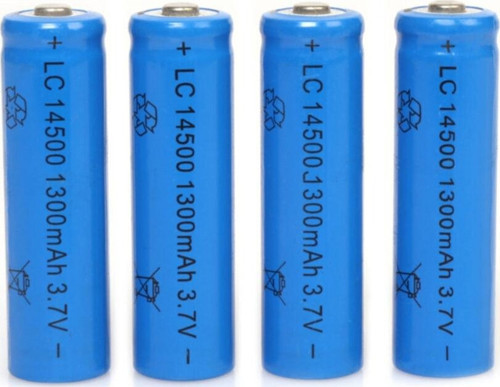 1300 Mah 3.7 V Şarj Edilebilir Kalem Pil Lc 14500 Şarj Edilebilen Kalem Pil 4'lü