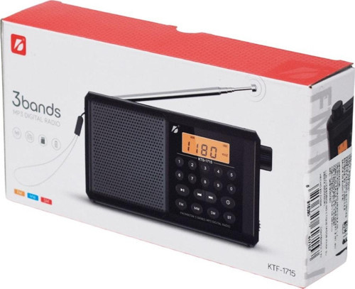 Dijital Ekranlı Saatli Manuel Kanal Arama & Kayıt Özellikli Fm Radyo Bluetooth Hoparlör
