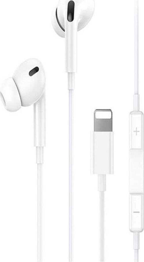 İphone Lightning Uçlu Silikonlu Mikrofonlu Kulaklık Pop Up Direk Bağlantı