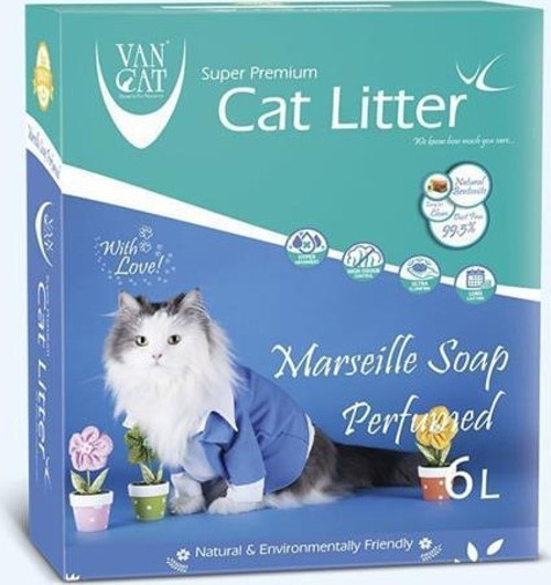 Marsilya Kokulu Bentonit Kedi Kumu 6 lt