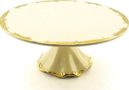 16103-13G Golden Rey 36 Cm Ayaklı Pasta Tabak